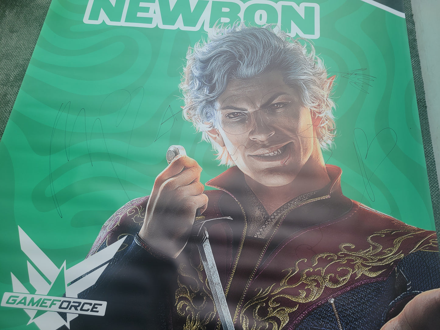 Neil Newbon signed large PVC banner - Heroes Comic Con 2025