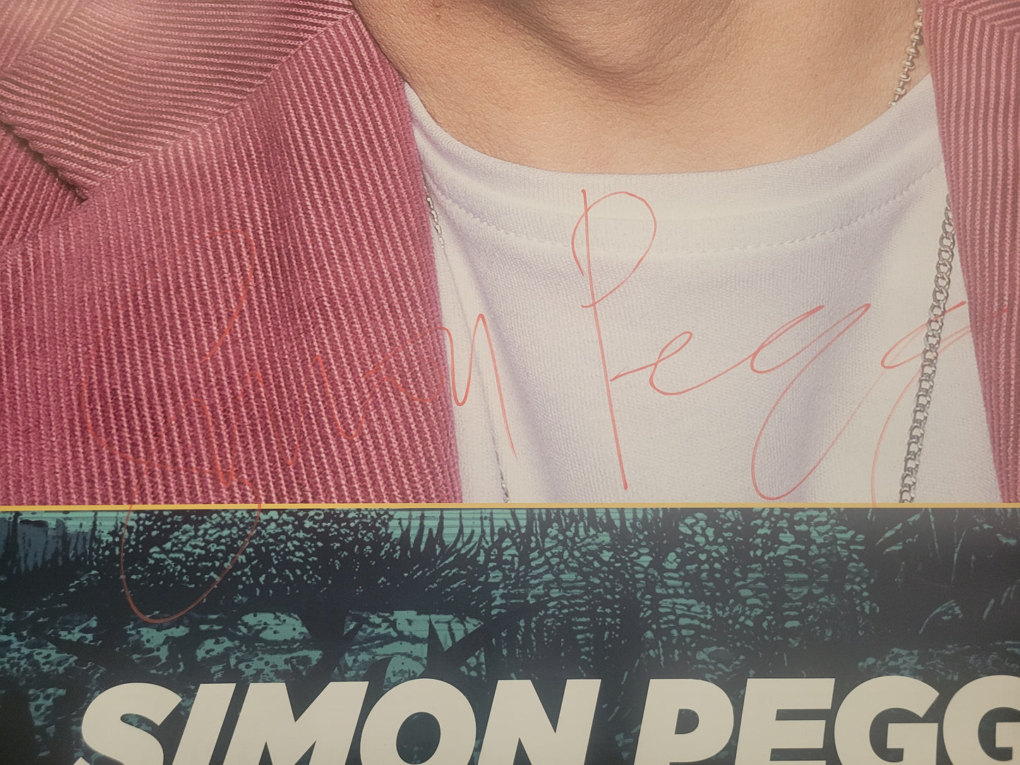 Simon Pegg signed large PVC banner - FACTS Fall 2025
