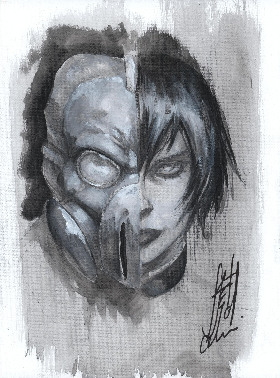 Stefano Caselli Original Art – Cassie – Acrylic on Paper – 30x40 cm – Charity Auction