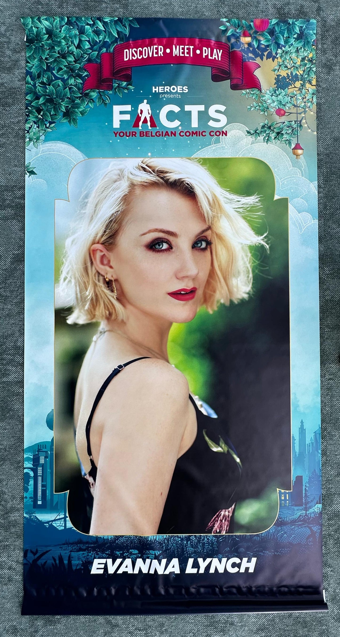 Evanna Lynch signed large PVC banner - FACTS Spring 2025