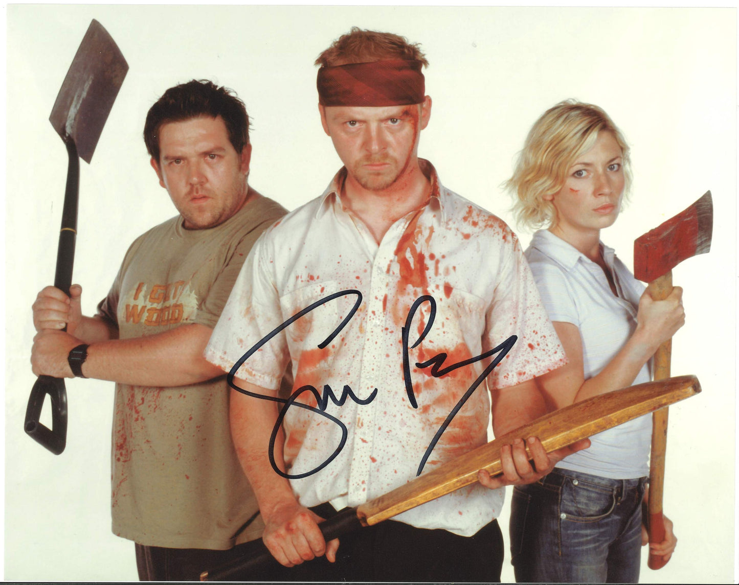 Simon Pegg Autograph Size 25,5cm x 20,5cm
