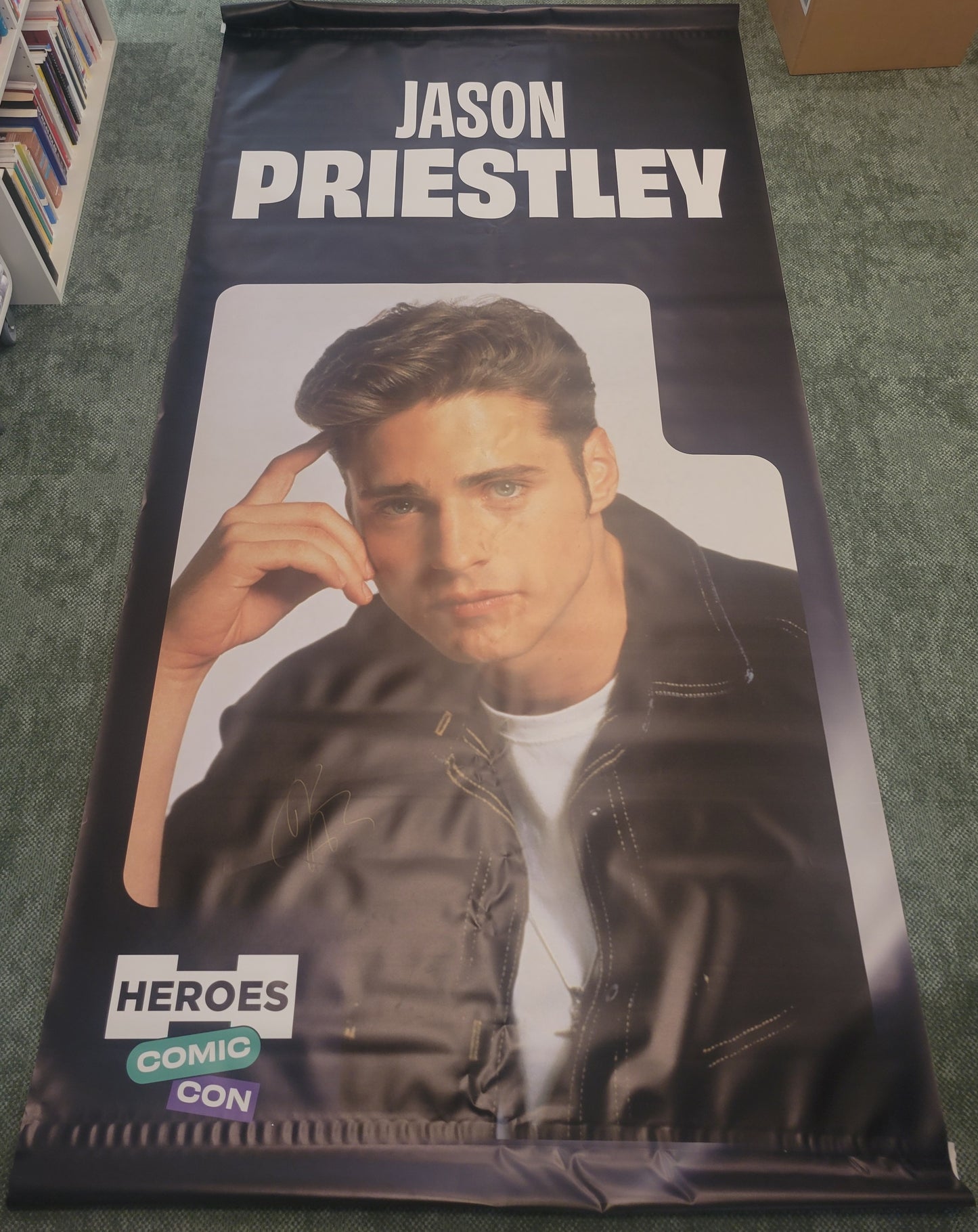 Jason Priestley signed large PVC banner - Heroes Comic Con 2025