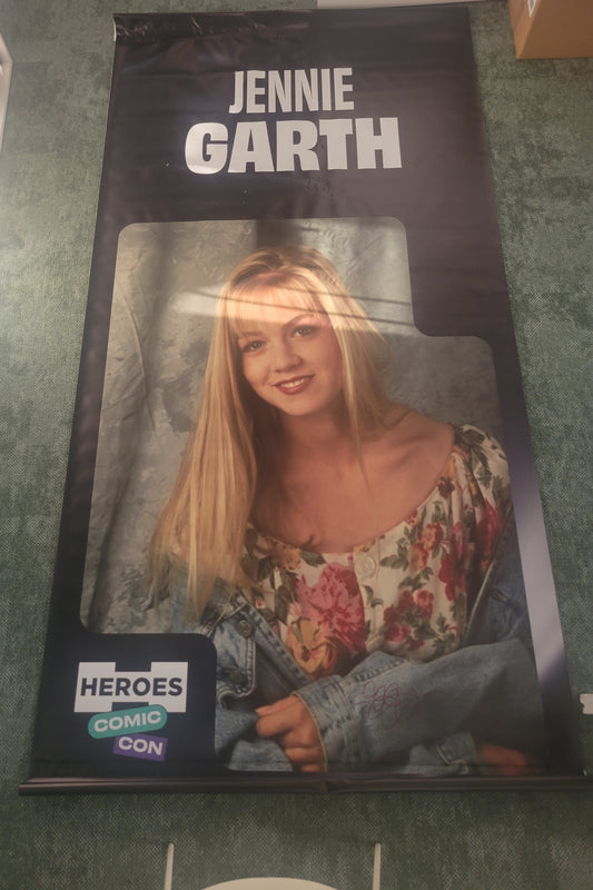 Jennie Garth signed large PVC banner - Heroes Comic Con 2025
