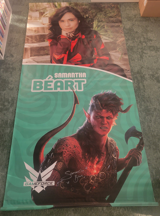 Samantha Béart signed large PVC banner - Heroes Comic Con 2025