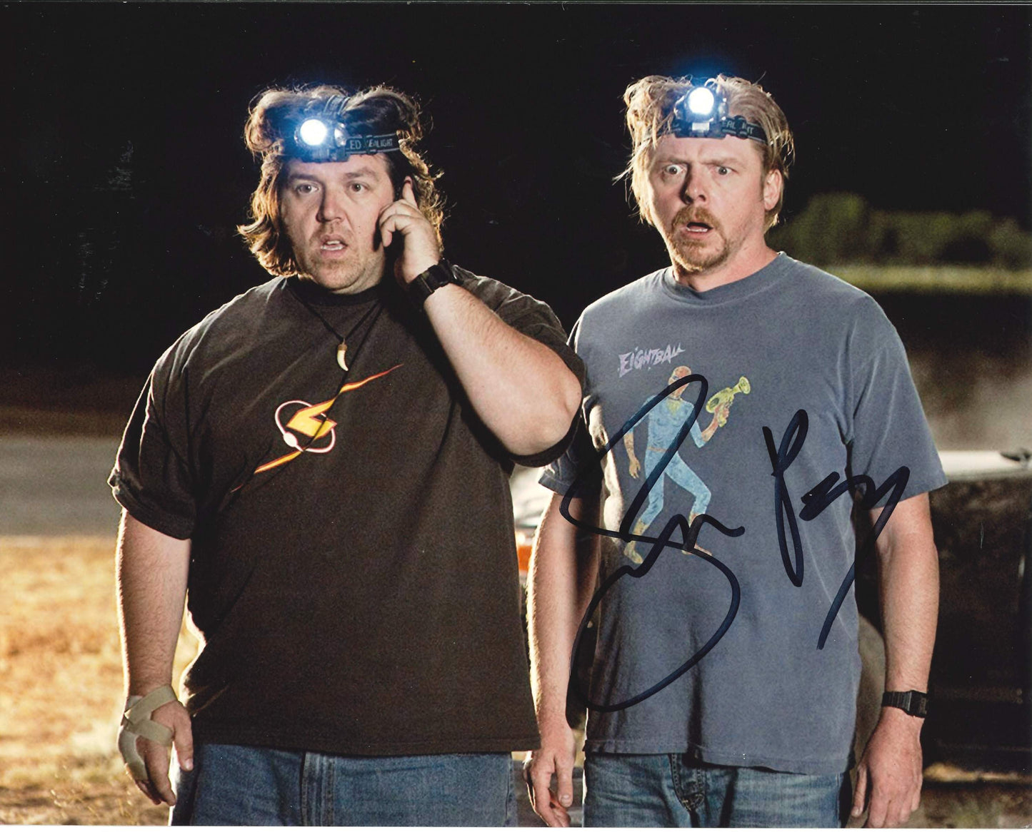 Simon Pegg Autograph Size 25,5cm x 20,5cm