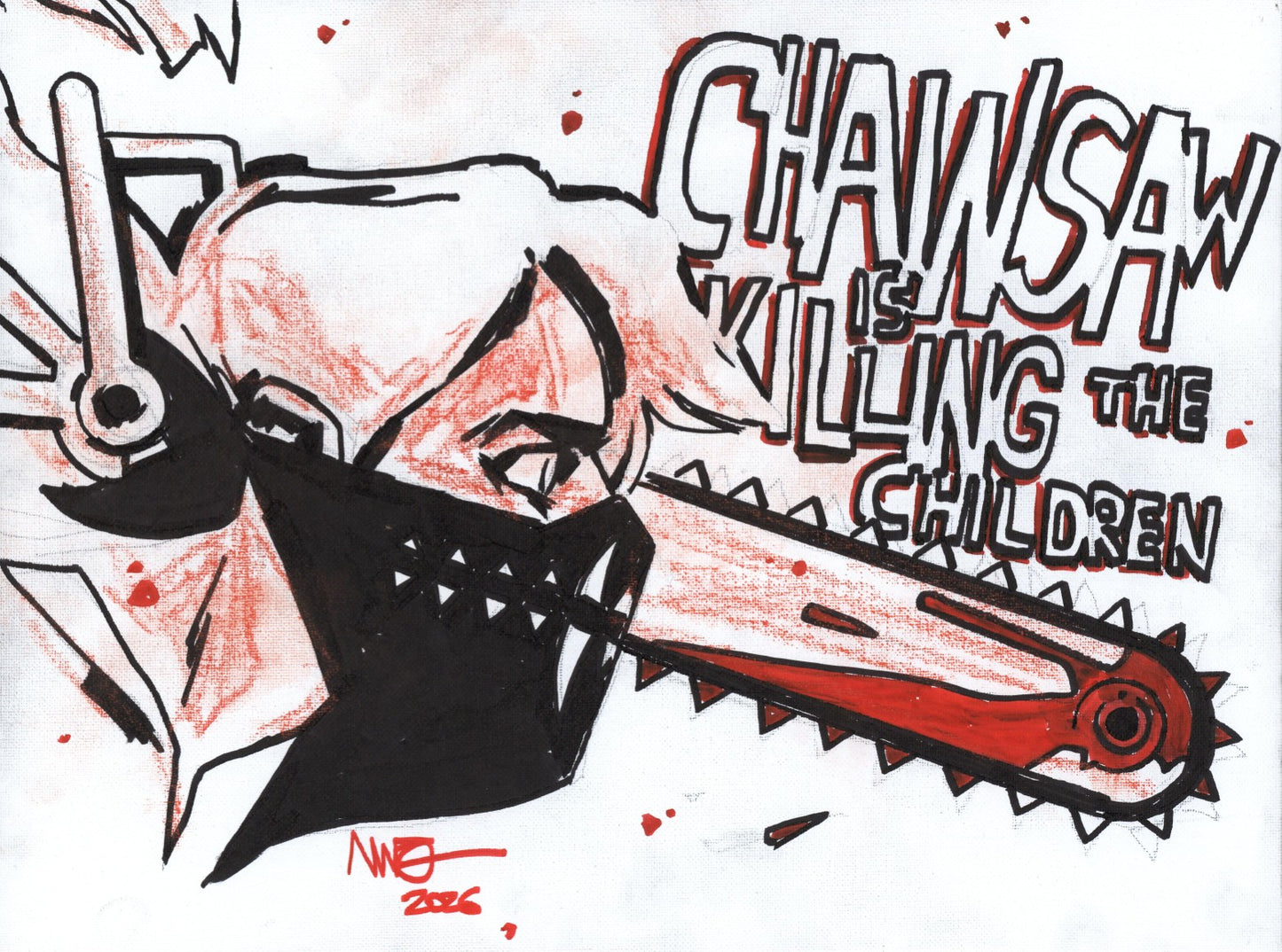 Antonio Fuso Original Art – Erica Slaughter (Something is Killing the Children) – 30x40cm - Charity Auction