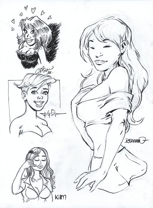 Rooie Oortjes Original Art – Gilson, Drappier, Duchateau & Molenaar – Marker – 30x40 cm – Charity Auction