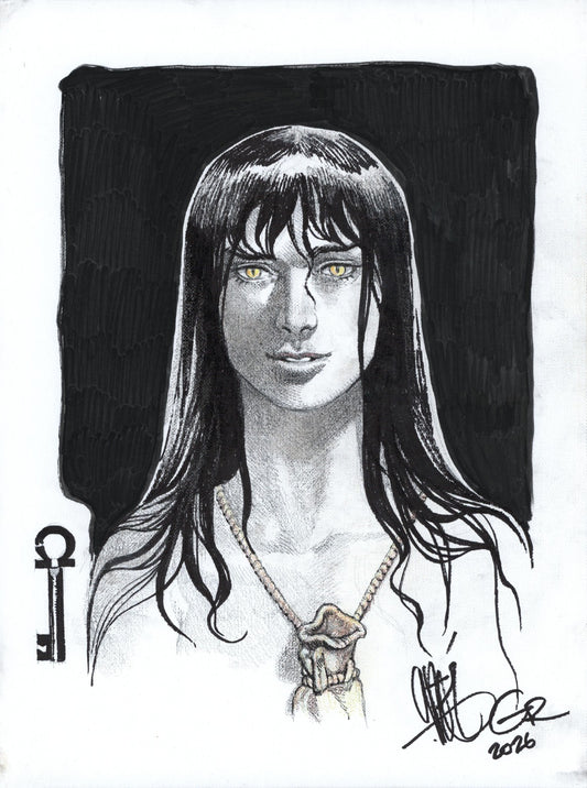 Gabriel Rodríguez Original Art – Dodge (The Lady in the Well) – Locke & Key – 30x40 cm – Charity Auction
