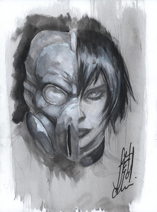 Stefano Caselli Original Art – Cassie – Acrylic on Paper – 30x40 cm – Charity Auction