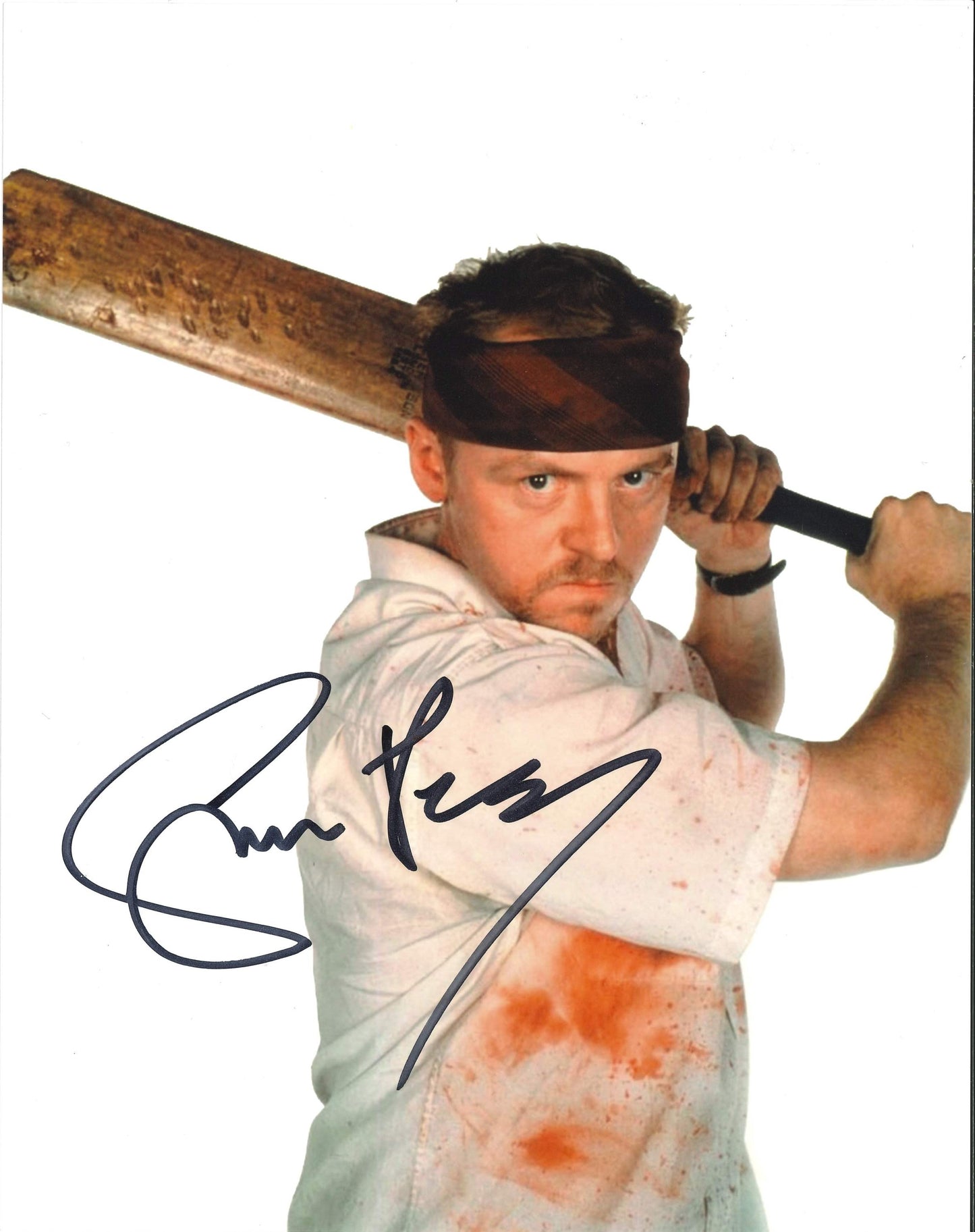 Simon Pegg Autograph Size 25,5cm x 20,5cm