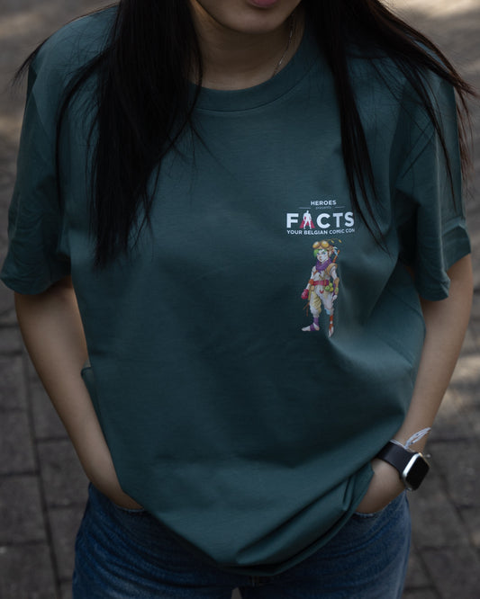 FACTS Merch Unisex T-Shirt Black/Green